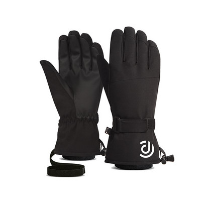 Ски ръкавици Жени Мъжки Сензорен екран Водоустойчиви поларени Топли снежни ръкавици Зимни на открито Моторни шейни Колоездене Топли ръкавици Ски ръкавици