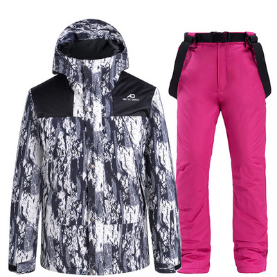 2021-es új férfi síruha Divatos, meleg, szélálló szabadtéri síelésre alkalmas sporthóruha Hidegálló vízálló színes síruha