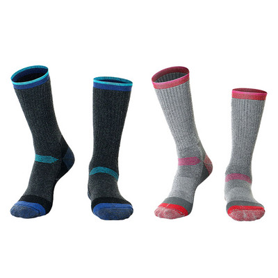 GOBYGO 2 pár Merinó gyapjú meleg sízokni Téli Férfi Női Szabadtéri Sport Puha Túra Snowboard Hosszú Tubus Vastag Termoszokni