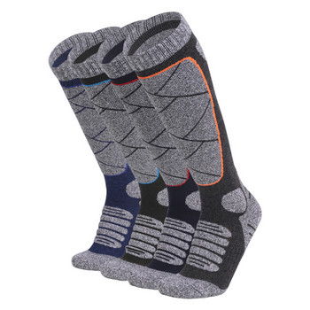 KoKossi Outdoor Sports Ski Κάλτσες Χονδρές άνετες κάλτσες ορειβασίας Κάλτσες με μακρύ σωλήνα με πετσέτα στο κάτω μέρος Απορροφούν τον ιδρώτα Διατηρούνται ζεστές