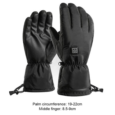USB elektromos fűtött kesztyűk érintőképernyős motoros versenyzés lovaglás kesztyűk téli motoros kesztyűk téli termikus polár béléssel