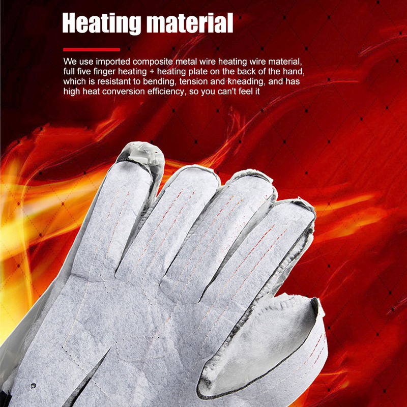 USB elektromos fűtött kesztyűk érintőképernyős motoros versenyzés lovaglás kesztyűk téli motoros kesztyűk téli termikus polár béléssel