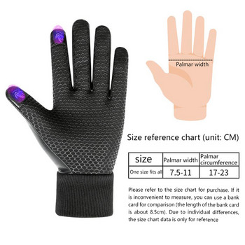 Унисекс кожени ръкавици Черен кашмирен ветроустойчив водоустойчив сензорен екран Топли вълнени ръкавици