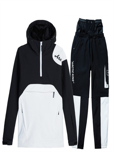 Síruha Férfi Női Snowboard Kabát + Nadrág Snowboard Ruha vízálló Szélálló Síkabát Nadrág Vastag Thermal Parka