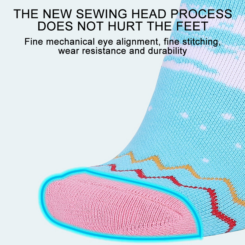 1 чифт зимни дамски чорапи с висока тръба Thermal Soft Warmth чорапи за ски сноуборд, абсорбиращи потта, високоеластични чорапи за спорт на открито, сняг