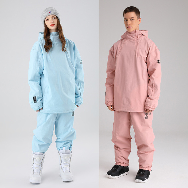 Costum de snowboard Bărbați, femei, costum de schi, iarnă, în aer liber, cald, rezistent la vânt, impermeabil, pentru schi, jachetă + pantaloni, echipament de schi, costum de zăpadă