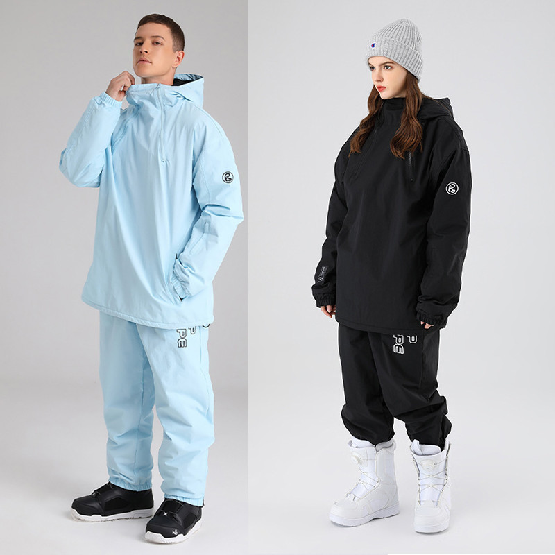 Costum de snowboard Bărbați, femei, costum de schi, iarnă, în aer liber, cald, rezistent la vânt, impermeabil, pentru schi, jachetă + pantaloni, echipament de schi, costum de zăpadă