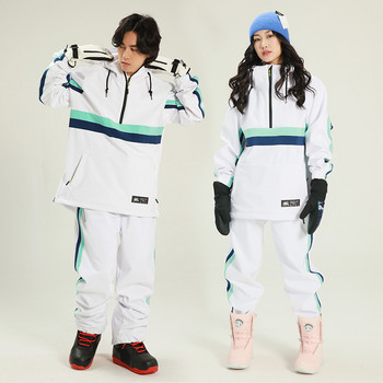 Νέες φόρμες σκι Γυναικείες ανδρικές χειμερινές ενδυμασίες αντιανεμικές αδιάβροχες τζάκετ για σνόουμπορντ εξωτερικού χώρου Ολόσωμες φόρμες για σκι Σετ χονδρό ζεστό παντελόνι για χιόνι