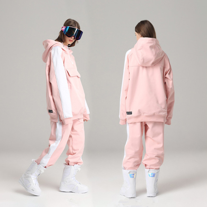 2022 Snowboarding Femeie Costum de zăpadă Impermeabil Bărbați Costum de schi sport Seturi de îmbrăcăminte pentru schi în aer liber Jachetă Pantaloni Treninguri cu snowmobilul