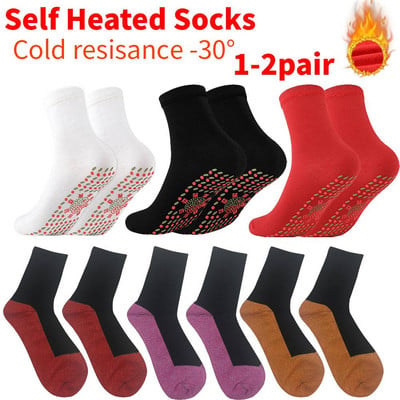 New Winter Self-heating Magnetic Women Socks Foot Massager Pain Relief Warm Foot Socks Massage Ski Sports Socks For Women Men