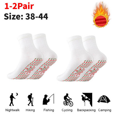 Naujos žieminės savaime įkaistančios magnetinės moteriškos kojinės pėdų masažuoklis skausmą malšinantis šiltos pėdų kojinės masažinės slidinėjimo sportinės kojinės moterims vyrams