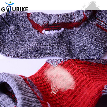 GTUBIKE Thermal Coldproof Зимни спортни чорапи Мъже Жени Удебелени Топли Колоездене Къмпинг Ски На открито Туризъм Планински чорапи