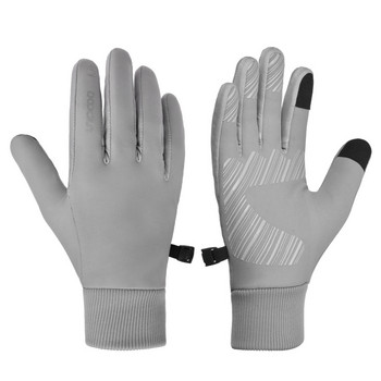 BOODUN Есенни зимни ръкавици Мъжки топли топлинни поларени ръкавици Сензорен екран Нехлъзгащи се спортни на открито Колоездене Велосипед Ски ръкавици за бягане