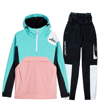 2022 Síruha Férfi Női Téli Szélálló Vízálló Melegen Vastag Overál Szabadtéri Sportok Síelés Snowboard Snow Jumpsuit