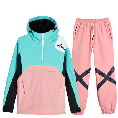 2022 Síruha Férfi Női Téli Szélálló Vízálló Melegen Vastag Overál Szabadtéri Sportok Síelés Snowboard Snow Jumpsuit