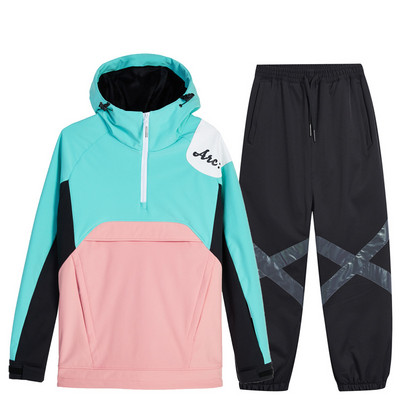 2022 Síruha Férfi Női Téli Szélálló Vízálló Melegen Vastag Overál Szabadtéri Sportok Síelés Snowboard Snow Jumpsuit