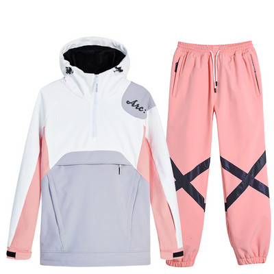 2022 Síruha Férfi Női Téli Szélálló Vízálló Melegen Vastag Overál Szabadtéri Sportok Síelés Snowboard Snow Jumpsuit