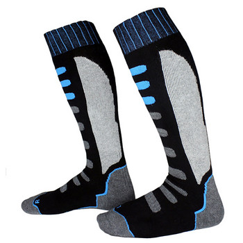 Мъжки зимни топли термо чорапи за ски Дебели памучни спортове Сноуборд Колоездене Ски Футболни чорапи Термочорапи Чорапи за крачоли