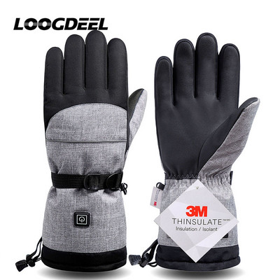 LOOGDEEL elektromos fűtés motoros szán Snowboard síkesztyűk hókujjasok szélálló vízálló tartós snowboard síkesztyűk