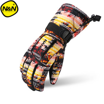 NANDN Ски ръкавици Топъл ветроустойчив сноуборд