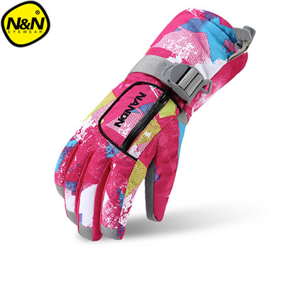 NANDN Ски ръкавици Топъл ветроустойчив сноуборд