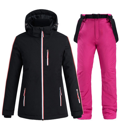 Férfi síruha női Snowboard dzseki + nadrág téli snowboard ruházat vízálló szélálló Parka síkabát és nadrág