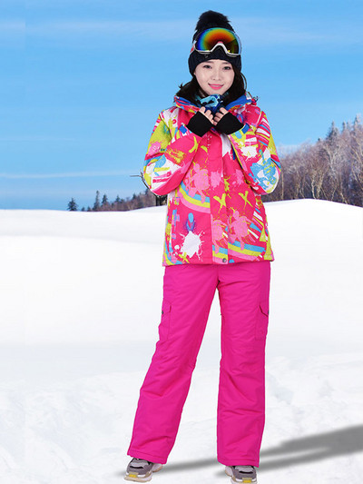 Goexplore síruha női vastag, meleg, lélegző kültéri sport hó snowboard készlet vízálló téli ruha női nadrág és kabát