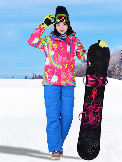 Goexplore síruha női vastag, meleg, lélegző kültéri sport hó snowboard készlet vízálló téli ruha női nadrág és kabát