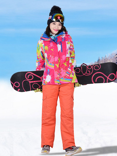 Goexplore síruha női vastag, meleg, lélegző kültéri sport hó snowboard készlet vízálló téli ruha női nadrág és kabát