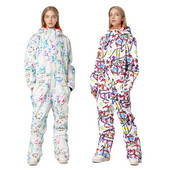 Sport Női Egyrészes Snowboard Ruhák Hooede Polár meleg női Snowsuit Thermal női tréningruha vízálló szigetelt jumpsuit
