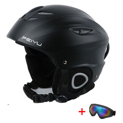 Kültéri sportsí snowboard bukósisak védőszemüveggel, szélálló, légáteresztő síkorcsolyázó sisak, téli termikus motorosszán sisak