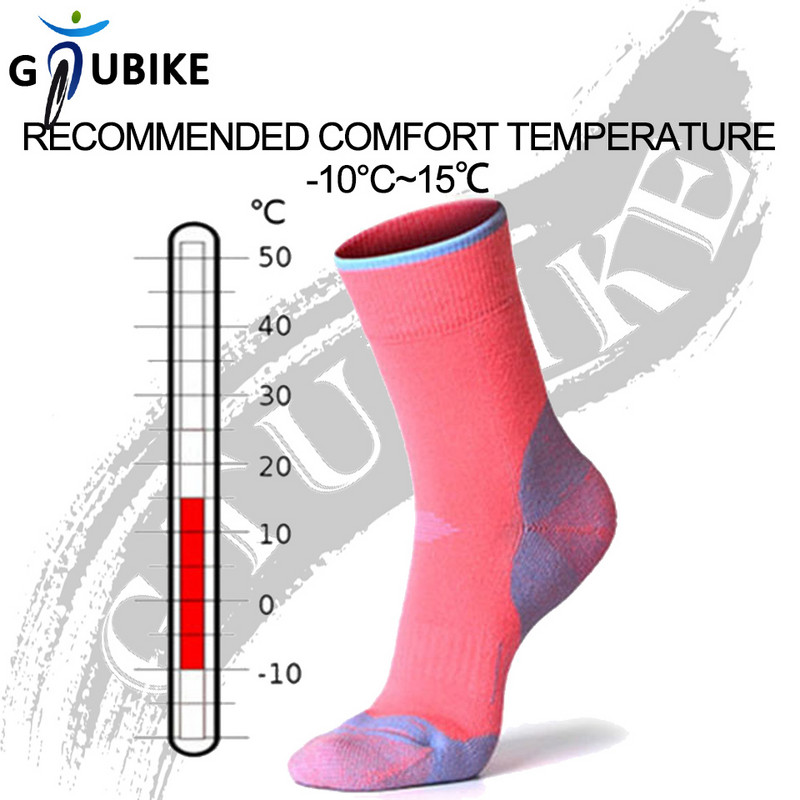 GTUBIKE Zimske deblje čarape od merino vune Otporno na habanje Donji dio ručnika Tople Muškarci Žene Sport Kampiranje Biciklizam Skijanje Čarape za penjanje
