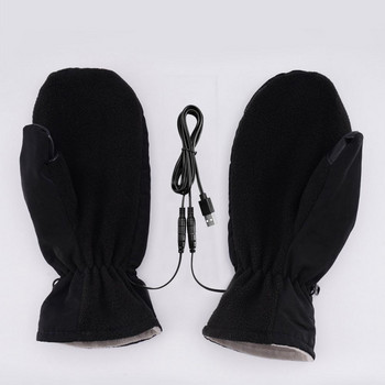 Електрически нагреваеми ръкавици Женски нагреваеми ски ръкавици Отопляеми ръкавици Зимни топли ръкавици на открито с USB акумулаторни ръкавици
