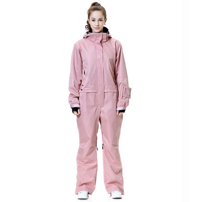 2022 Sport női snowboard jumpsuit egyrészes női síruha kapucnis vízálló kültéri női hegyi futóruhák ruhák