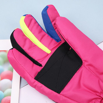 Зимни детски водоустойчиви ски ръкавици Сладки анимационни топли ръкавици Неплъзгащи се ветроустойчиви ръкавици за спорт на открито Деца за 8-14 години