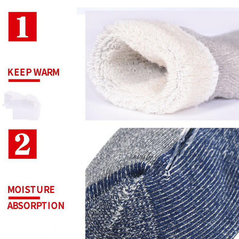 Storos merino vilnos terminės slidinėjimo kojinės Vyriškos Moteriškos pėdos šilumai žiemos lauke Termoso kojinės Laipiojimas Stovyklavimas Žygiams Sportinės Kojinės