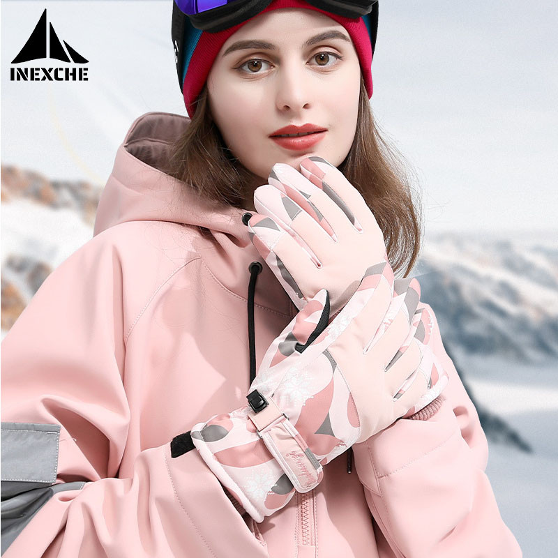 Téli síkesztyűk Ultrakönnyű érintőképernyős vízálló meleg kesztyűk női férfi snowboard kesztyűk motoros hókesztyűk