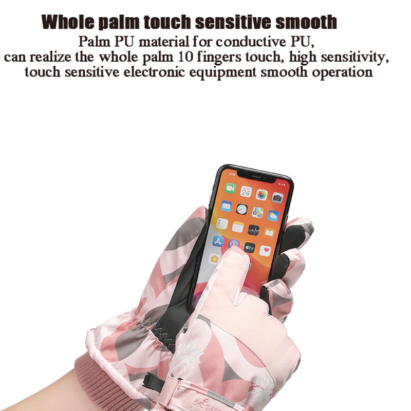 Téli síkesztyűk Ultrakönnyű érintőképernyős vízálló meleg kesztyűk női férfi snowboard kesztyűk motoros hókesztyűk