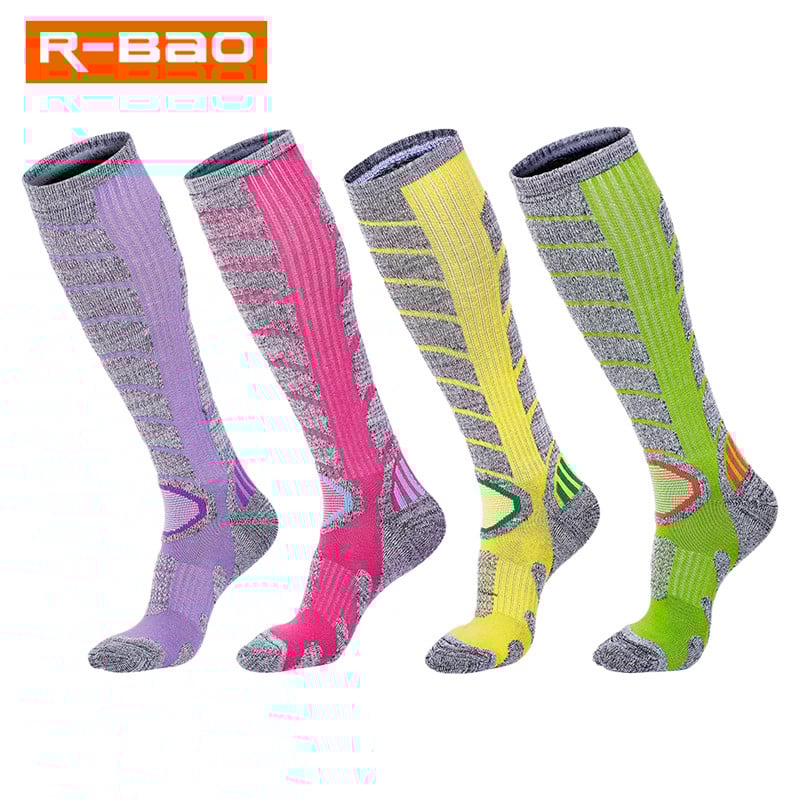 3 pár téli meleg, hosszú kompressziós zokni férfiaknak Női sízokni szabadtéri snowboardozás túrázás termálsport zokni