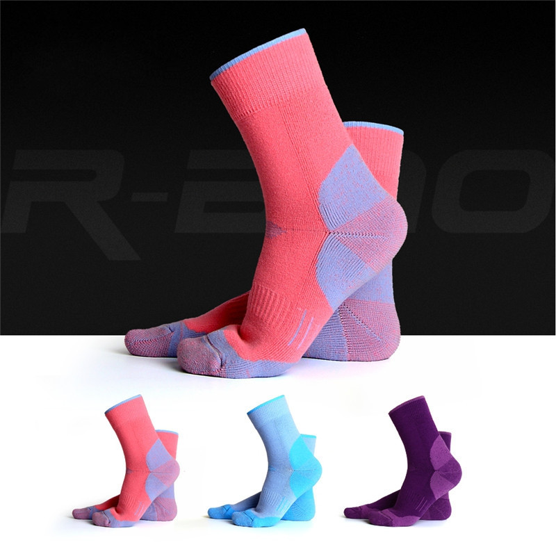 8 spalvos Žieminės merino vilnos terminės kempingo kojinės Vyrams Moteriškos slidinėjimo snieglentės Laipiojimo sportinės kojinės žygiams termokojinės