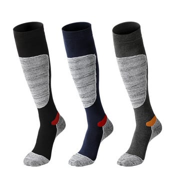 Thicken Thermosocks Long Socks για Χειμερινή Ποδηλασία Πεζοπορία Σκι Πεζοπορία Snowboard Άνδρες Γυναικείες Αθλητικές κάλτσες πεζοπορίας εξωτερικού χώρου Θερμικές