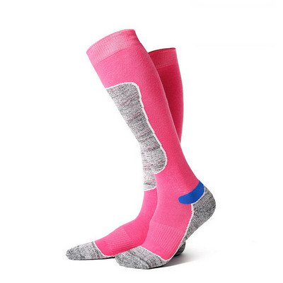 Vastag termozokni hosszú zokni téli kerékpározáshoz, síeléshez, túrázáshoz, snowboardhoz férfi női kültéri trekkinghez sportzokni termál