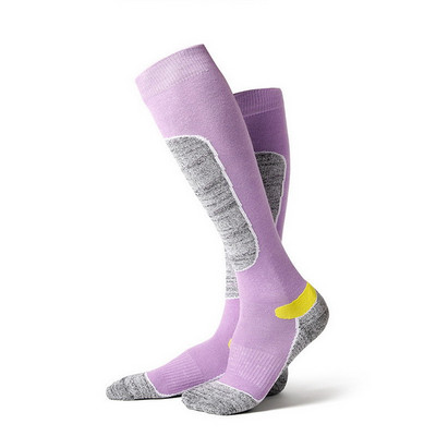 Vastag termozokni hosszú zokni téli kerékpározáshoz, síeléshez, túrázáshoz, snowboardhoz férfi női kültéri trekkinghez sportzokni termál