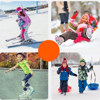 2 чифта детски зимни дълги топли чорапи Момчета Момичета Термо чорапи с камуфляжен принт за ски, ролкови кънки, сноуборд, сняг, спортни чорапи