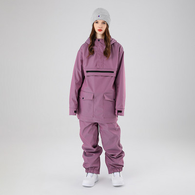 Šviesą atspindintis slidinėjimo kostiumas vyrams moterims, žiemai, šiltas, vėjui nepralaidus, vandeniui nepralaidus, kvėpuojantis slidinėjimo gobtuvas striukė + kelnių rinkinys slidinėjimo snieglenčių kostiumas