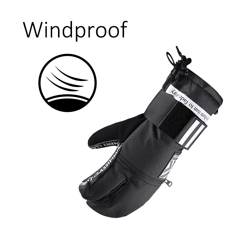 Žiemos slidinėjimo sportinės pirštinės sniego motociklas, sniego pirštinės, vandeniui atsparios snieglenčių pirštinės, atsparios vėjui, šiltos ir patogios