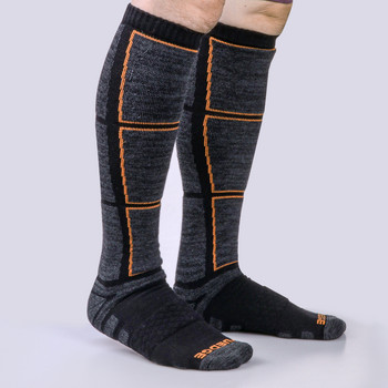 YUEDGE Дишаща дебела възглавница Високи до коленете чорапи за зимни спортове, сноуборд, ски, зимни топли термо чорапи (2 чифта/опаковки) 37-44