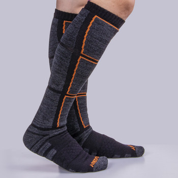 YUEDGE Дишаща дебела възглавница Високи до коленете чорапи за зимни спортове, сноуборд, ски, зимни топли термо чорапи (2 чифта/опаковки) 37-44