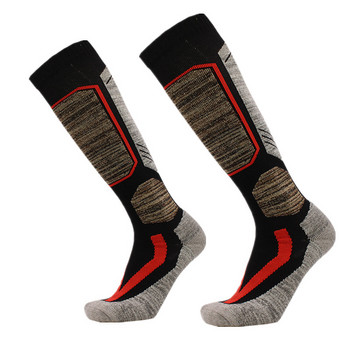 YUEDGE 2 чифта висококачествени памучни чорапи за сноуборд и ски зимни дебели топли термоспортни ски чорапи размер 36-44