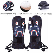 Téli síkesztyűk meleg és kényelmes Snowboard kesztyűk Snowmobile hókesztyűk víz- és szélálló